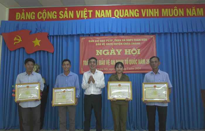 Châu Thành: Ngày hội toàn dân bảo vệ an ninh Tổ quốc tại xã Thiện Mỹ